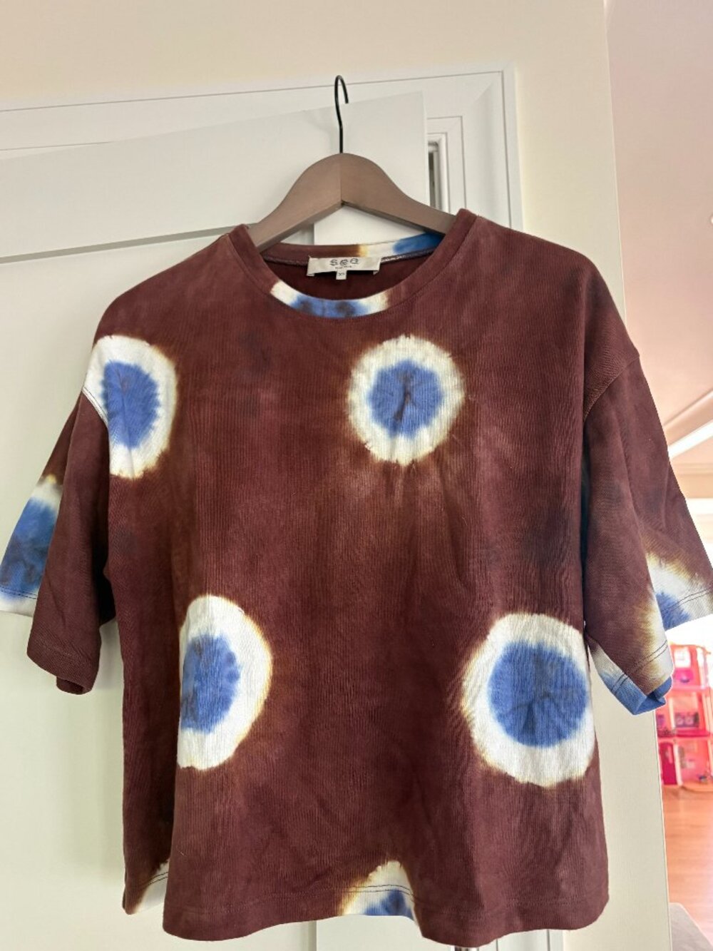 Sea New York Tie-Dye Print Crew Neck Top
